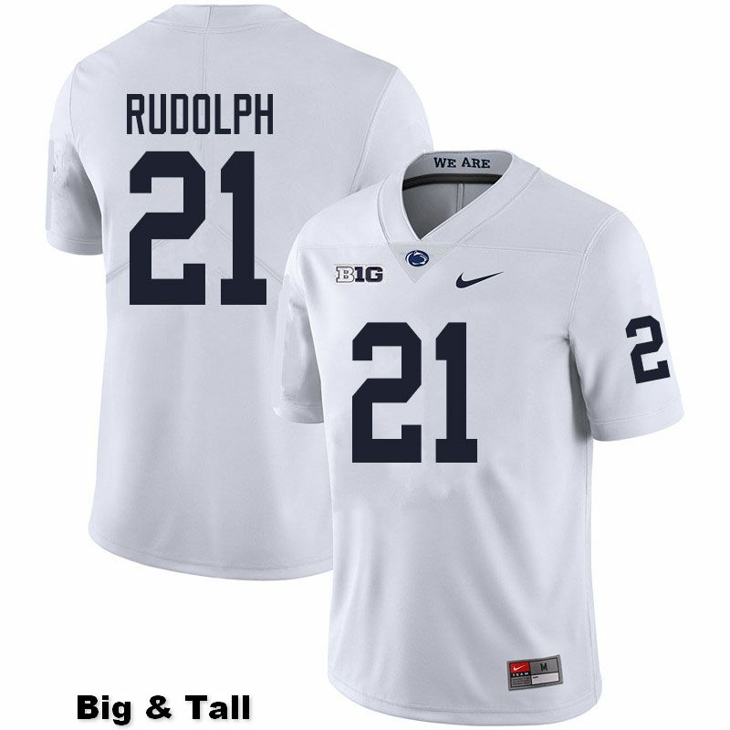 NCAA Nike Men's Penn State Nittany Lions Tyler Rudolph #21 College Football Authentic Big & Tall White Stitched Jersey PLB6298CP